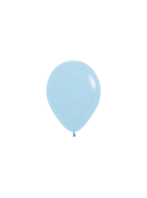 Ballonnen Pastel Matte Blue 12cm 50st