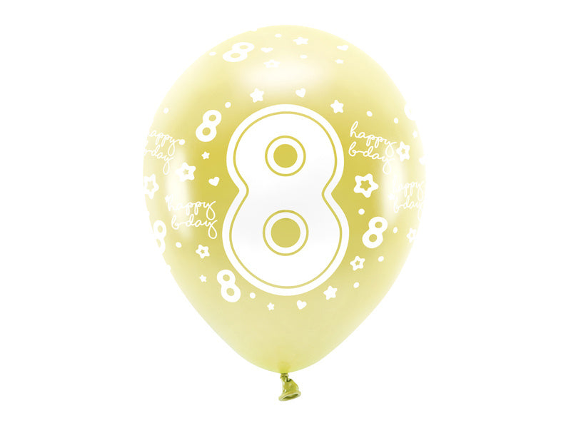 Ballonnen 8 Jaar Goud