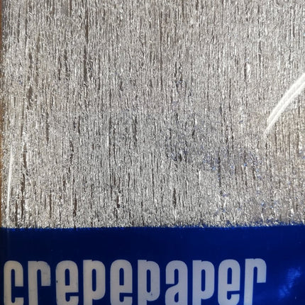 Crepepapier Zilver 50cm 2,5m