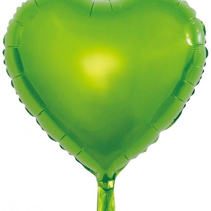 Helium Ballon Hart Groen Leeg 45cm