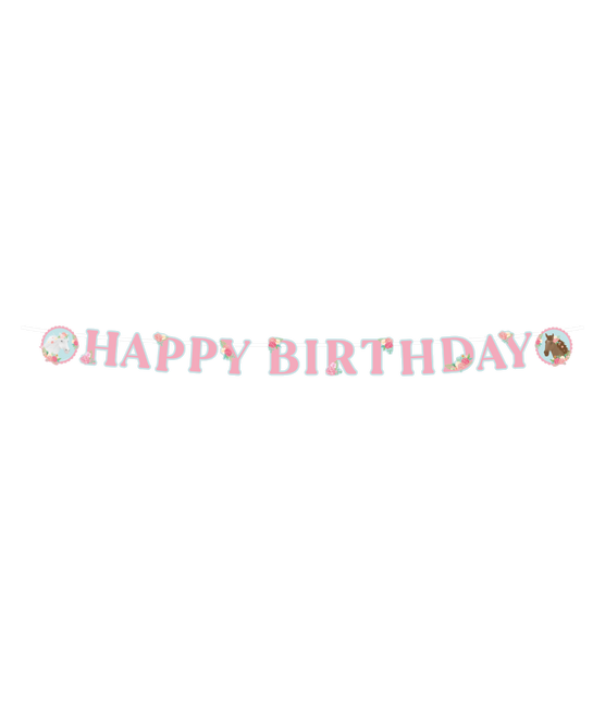 Happy Birthday Letterslinger Paarden 2,5m