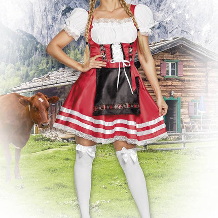 Dirndl Jurk Oktoberfest Rood