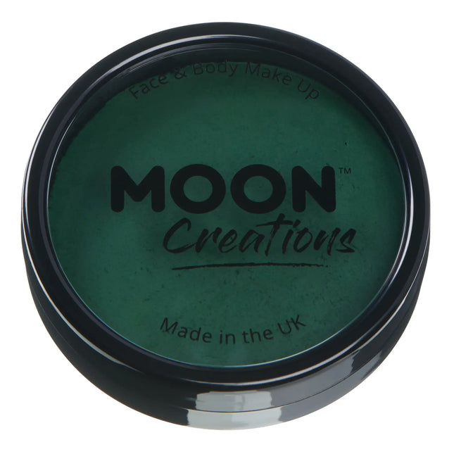 Moon Creations Pro Face Paint Cake Pots Dark Green 36g