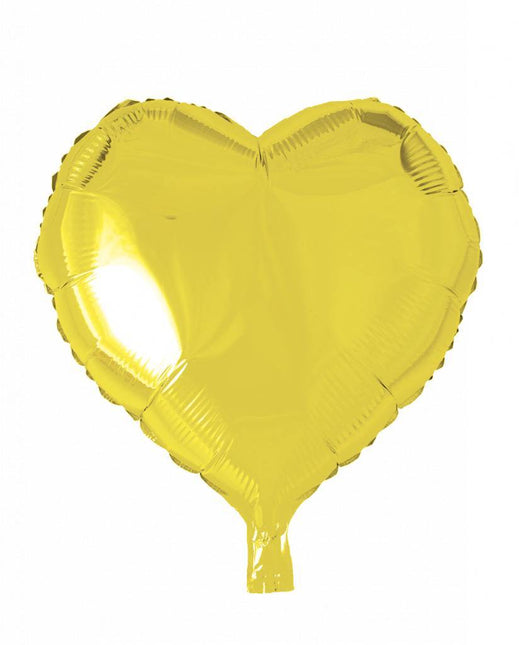 Helium Ballon Hart Geel 46cm leeg