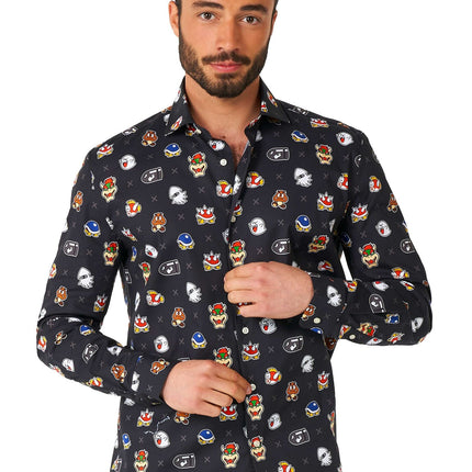 Super Mario Bad Guys Overhemd Heren OppoSuits