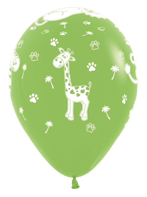 Ballonnen Jungle Animals Mix 30cm 25st