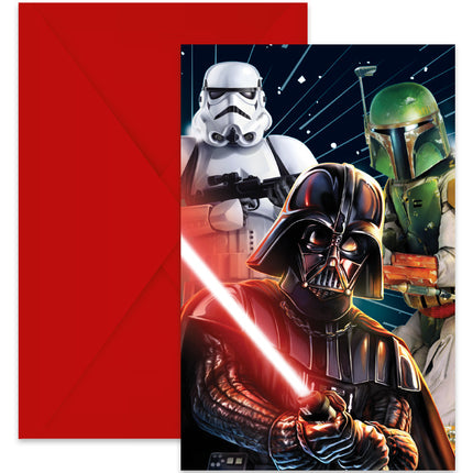 Star Wars Uitnodiging Galaxy 6st