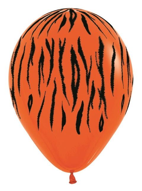 Ballonnen Jungle Stripes Mix 30cm 25st