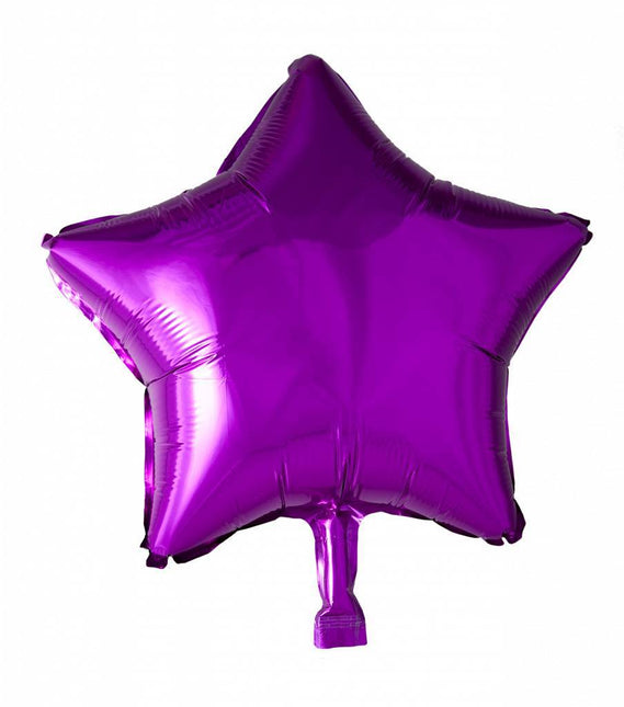 Helium Ballon Ster Fuchsia 46cm leeg