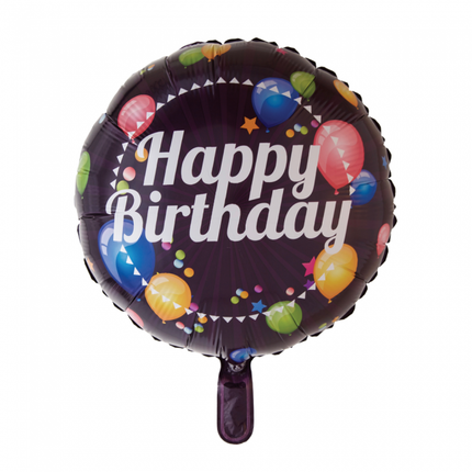 Helium Ballon Happy Birthday Ballonnen 45cm leeg