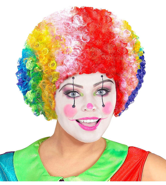 Gekleurde Pruik Clown