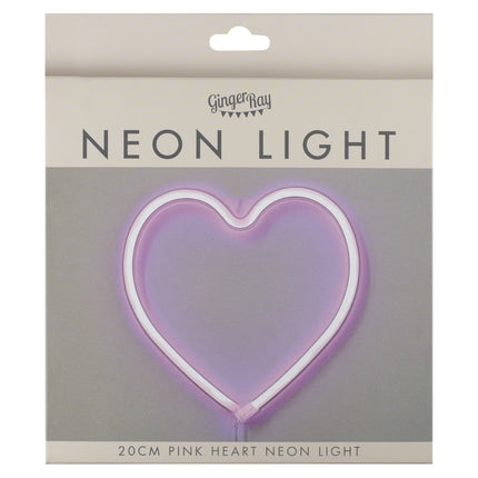 Hart Neon Lamp Roze