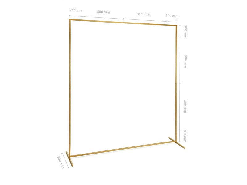 Gouden Backdrop Frame Vierkant 2m