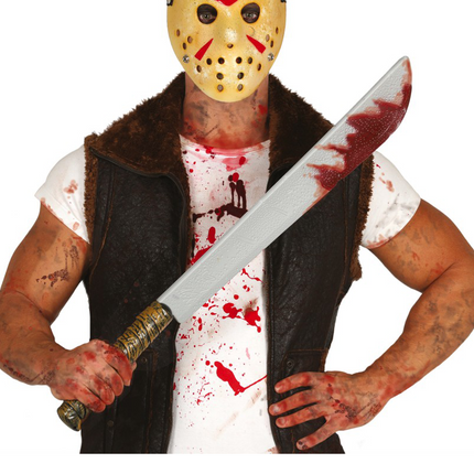 Halloween Bloederige Machete 74cm