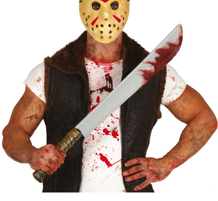 Halloween Bloederige Machete 74cm