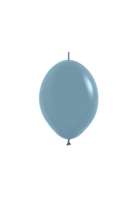 Ballonnen Pastel Dusk Blue 15cm 50st