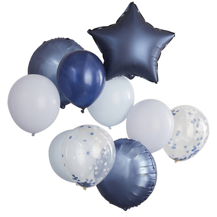 Blauwe Ballonnen Set Ster