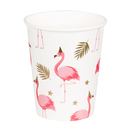 Flamingo Bekers Papier 210ml 10st