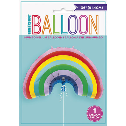 Helium Ballon Regenboog 91cm leeg