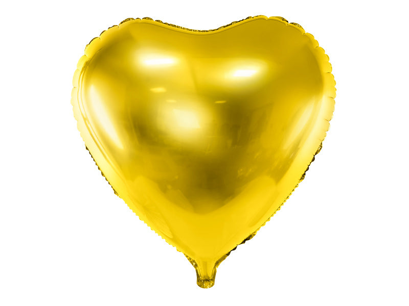 Helium Ballon Hart Goud Leeg 61cm