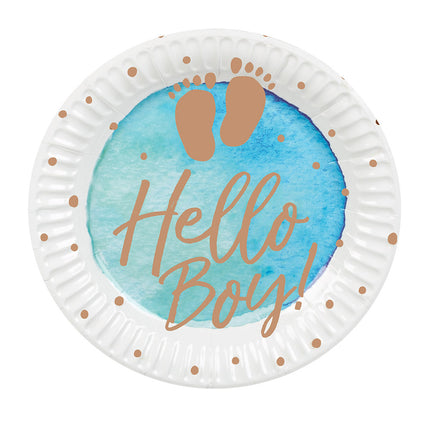 Borden Hello Boy Papier 23cm 10st