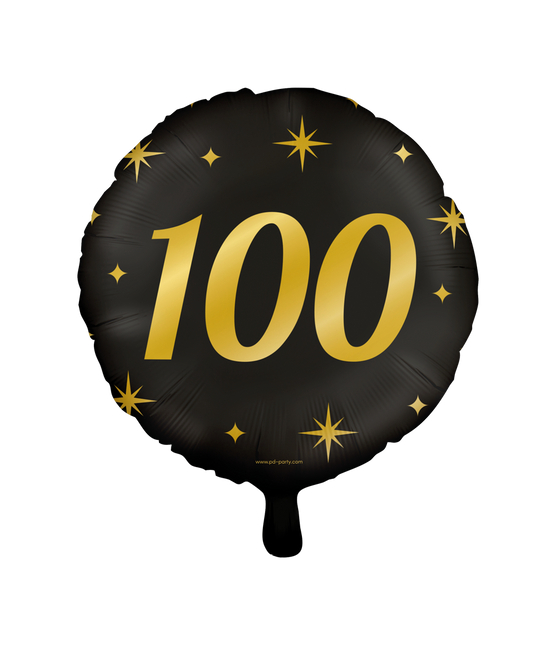 Helium Ballon 100 Jaar Leeg 30cm