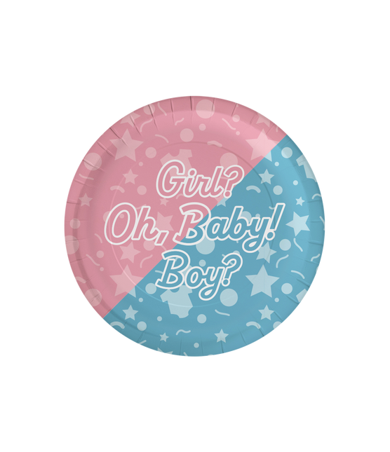 Gender Reveal Borden Oh Baby! 23cm 8st