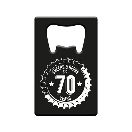 Bieropener 70 Jaar Cheers & Beers