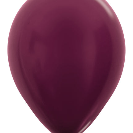 Ballonnen Metallic Burgundy 30cm 50st