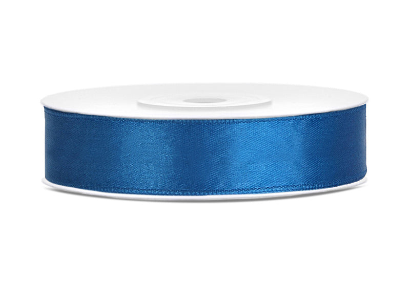 Satijn Lint Blauw 12mm 25m