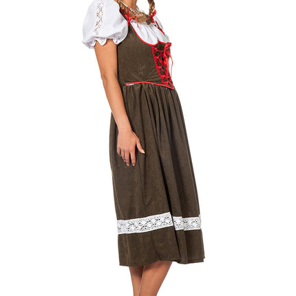 Dirndl Jurk Oktoberfest Lang Groen