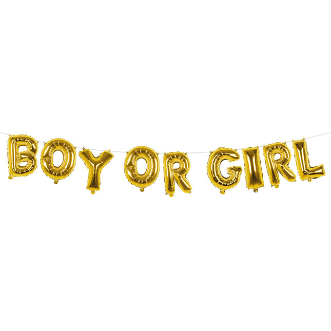 Gender Reveal Letter Ballon Boy Or Girl 4m