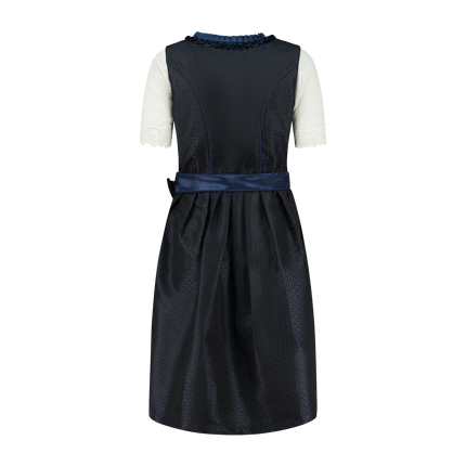 Donkerblauwe Dirndl Jurk Oktoberfest Dames 2 Delig