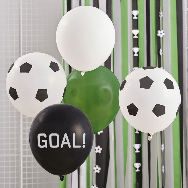 Voetbal Ballonnen Goal 30cm 5st