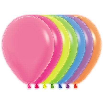 Ballonnen Neon Mix 23cm 50st