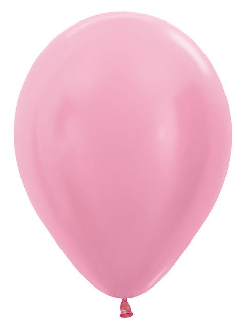 Ballonnen Pearl Pink 30cm 12st