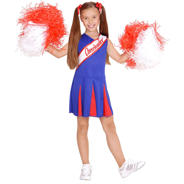 Cheerleader Pakje Blauw Rood Meisje