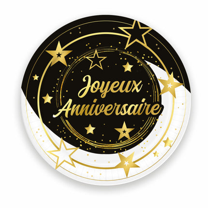 Joyeux Anniversaire Borden Papier 23cm 6st