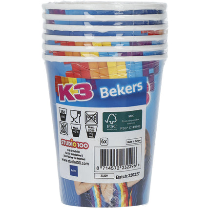 Bekers K3 250ml 6st