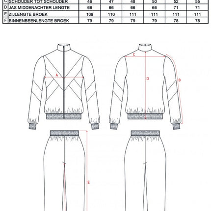 Trainingspak 80`S Style Unisex