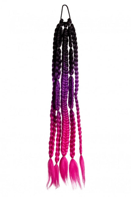 Hair Extension Festival Black/Purple/Pink