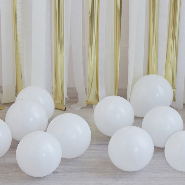 Witte Ballonnen 13cm 40st