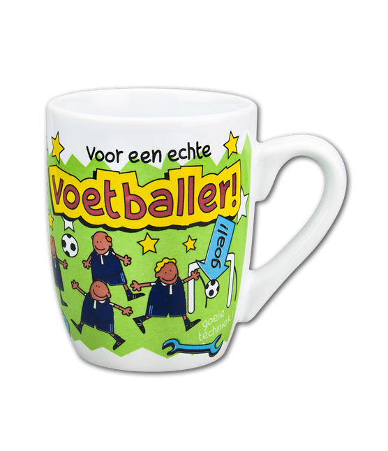 Mok Voetballer 12cm