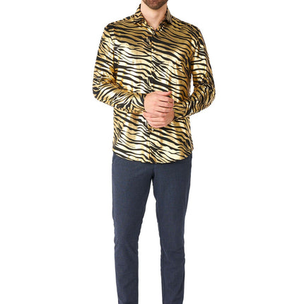 Tijger Goud Overhemd Heren OppoSuits