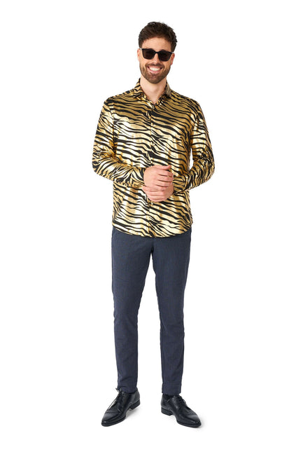 Tijger Goud Overhemd Heren OppoSuits