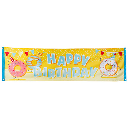 Happy Birthday Banner Donut 1,8m