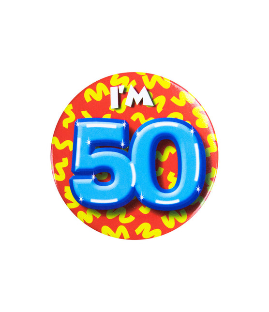 I'm 50 Button 50 Jaar 5,5cm