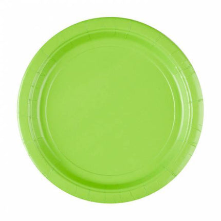 Lime Groene Borden 23cm 8st