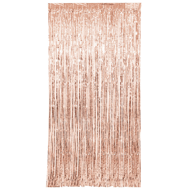 Rose Goud Deurgordijn Metallic 2m