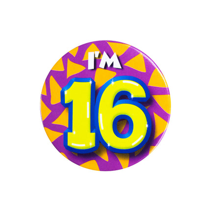 I'm 16 Button 16 Jaar 5,5cm